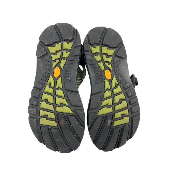 Chaco Womens Z/2 Classic Sandals W8 Black & Green Adjustable Straps Vibram Sole - Picture 6 of 7